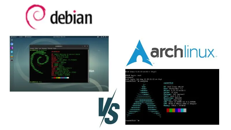 Debian ou Arch Linux?  Qual é melhor?